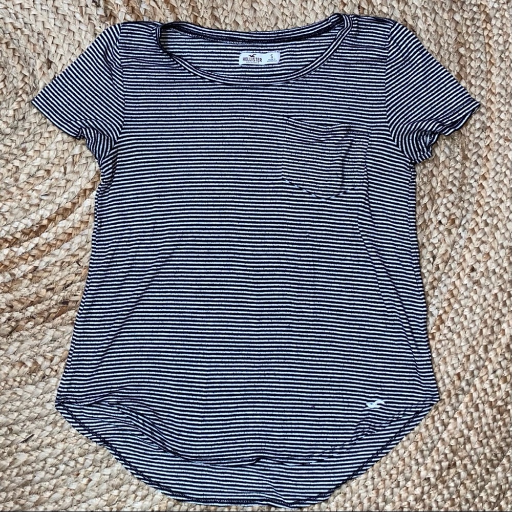 Hollister Classic Striped Pocket T